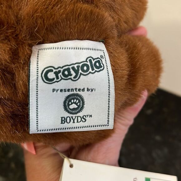 Boyds Bears Plush Crayola Fuzzy B Brown Teddy Bear. Size 6” - Picture 8 of 10